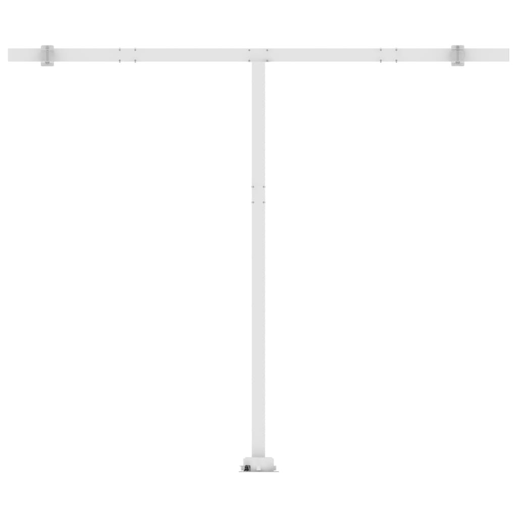 vidaXL Auvent manuel rétractable sur pied 400x300 cm Bleu et blanc