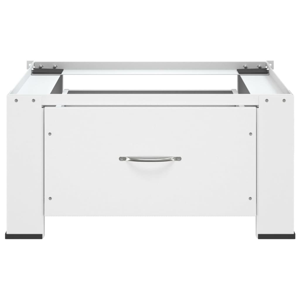 vidaXL Socle pour machine à laver avec tiroir Blanc