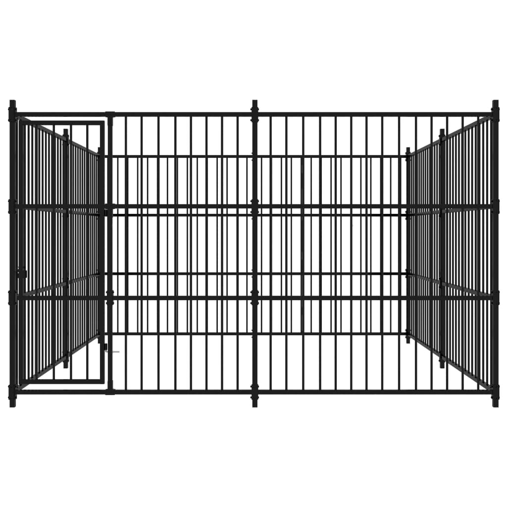 vidaXL Chenil d'extérieur pour chiens 300 x 300 x 185 cm