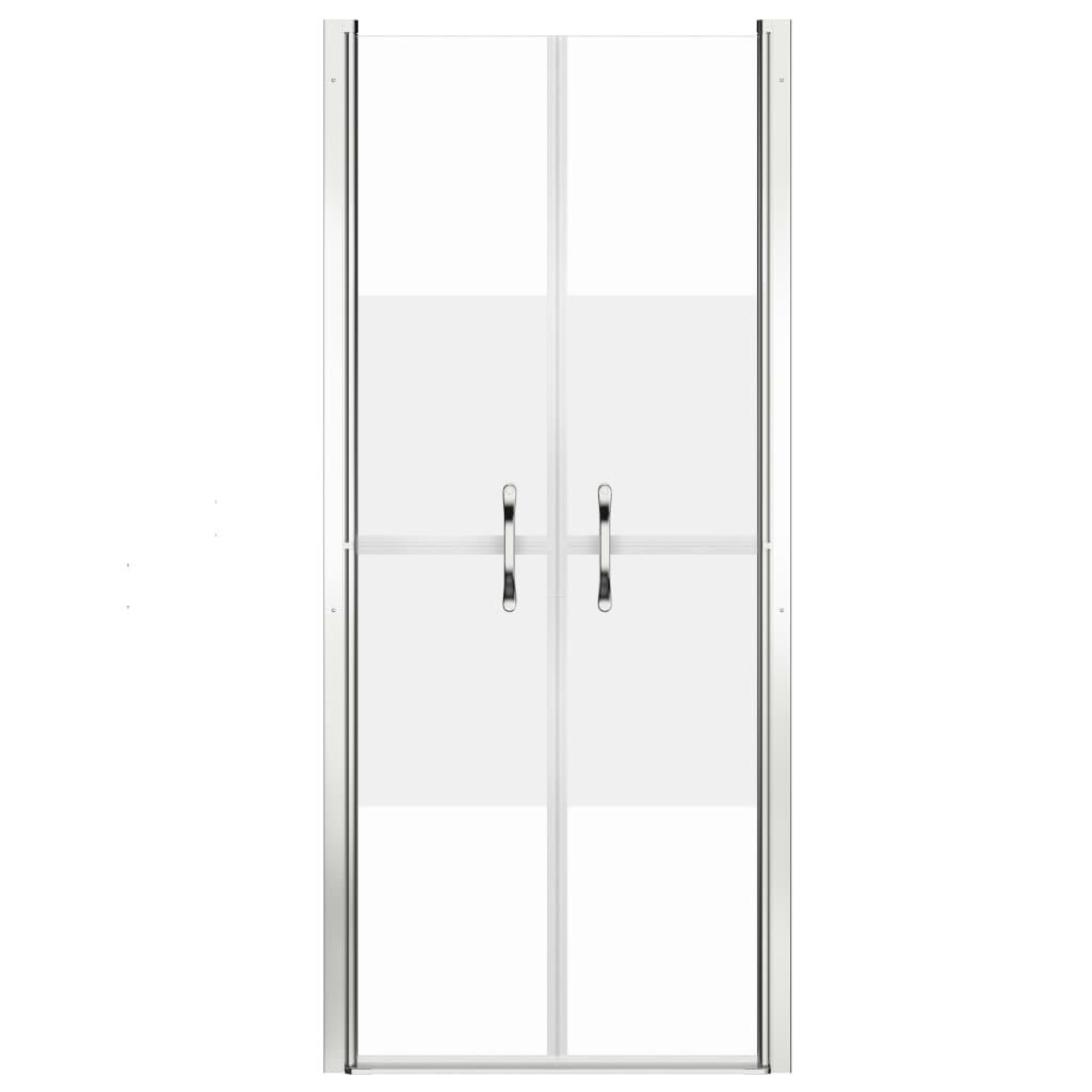 vidaXL Porte de douche ESG demi-dépoli 76x190 cm
