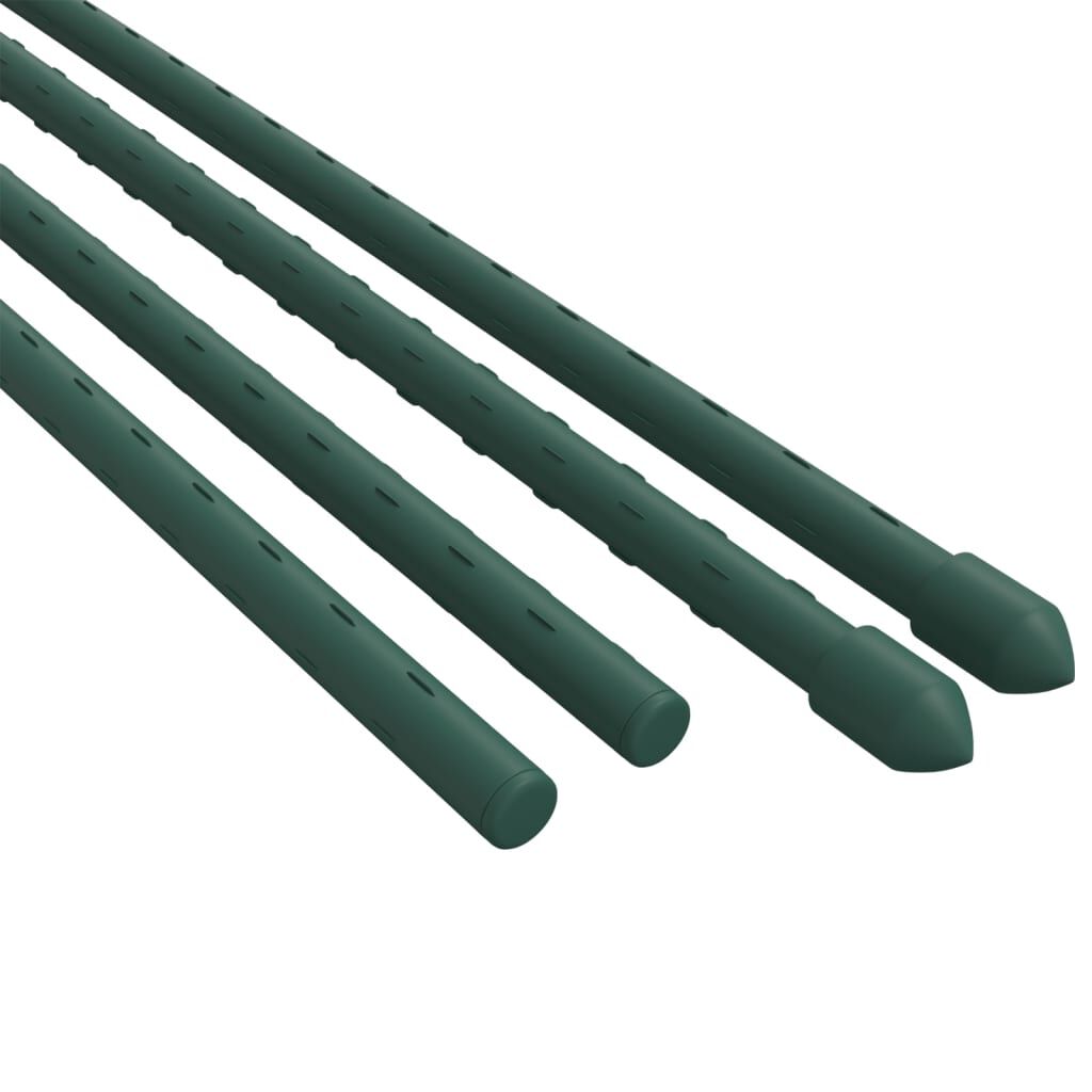 vidaXL Piquets pour plantes de jardin 30 pcs vert 60 cm acier