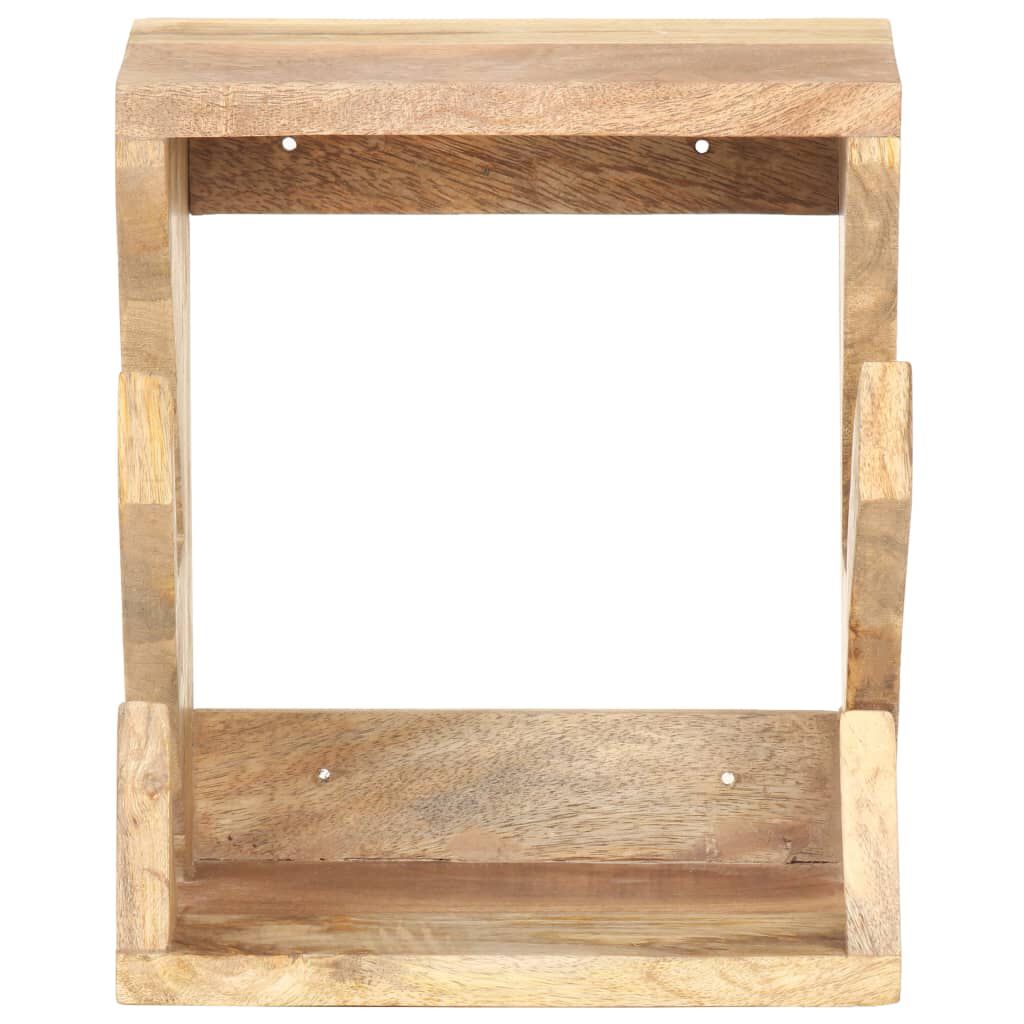 vidaXL Support mural de planche à roulettes 25x20x30 cm Bois manguier
