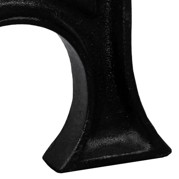 vidaXL Pied de banc 2 pcs Base voûtée Cadre en A Fonte