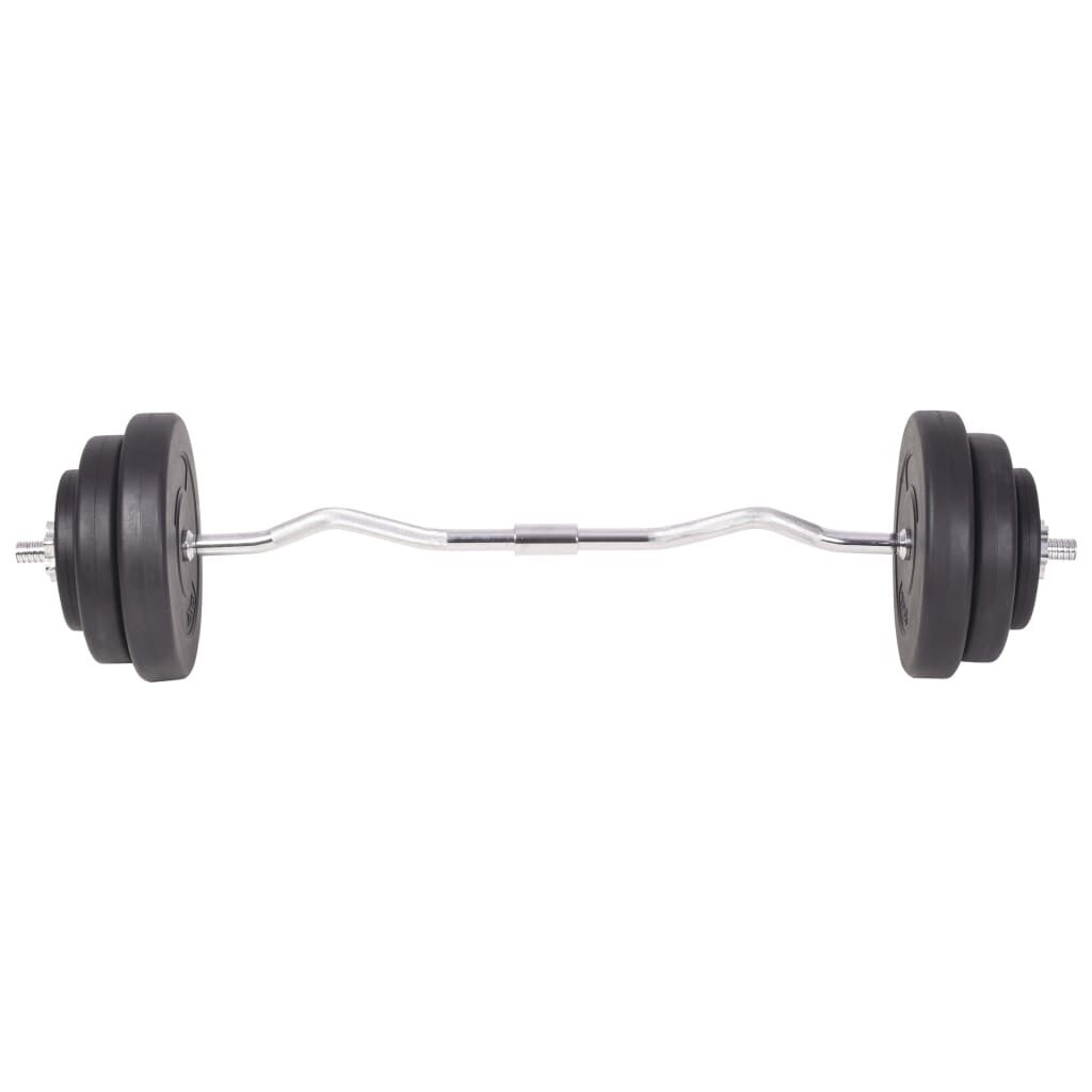 vidaXL Ensemble d'haltères et barres d'haltères 120 kg