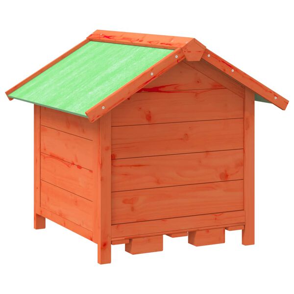 vidaXL Chenil marron 65x65x61,5 cm bois de pin solide
