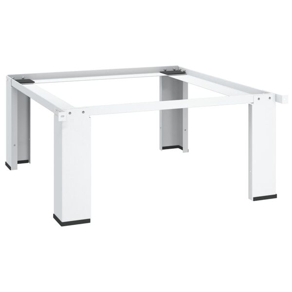vidaXL Socle de machine à laver blanc