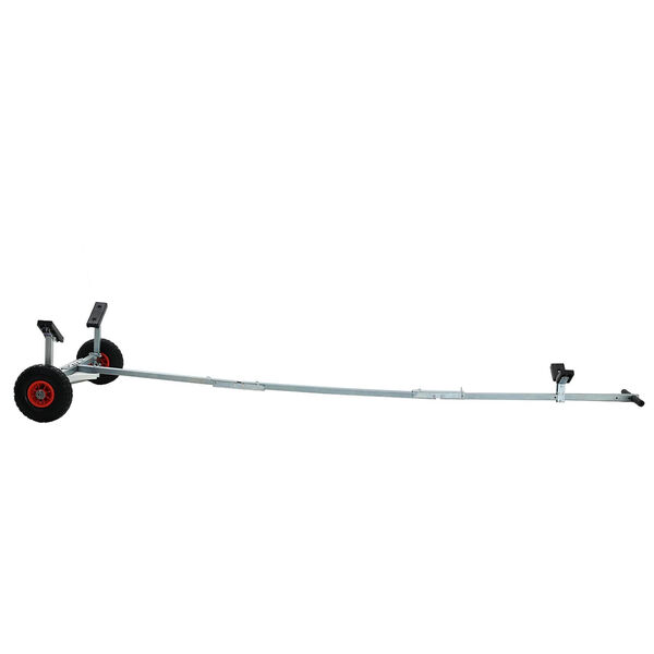 vidaXL Remorque de Bateau avec 2 Roues, Pliable et Ajustable, 160 kg Acier
