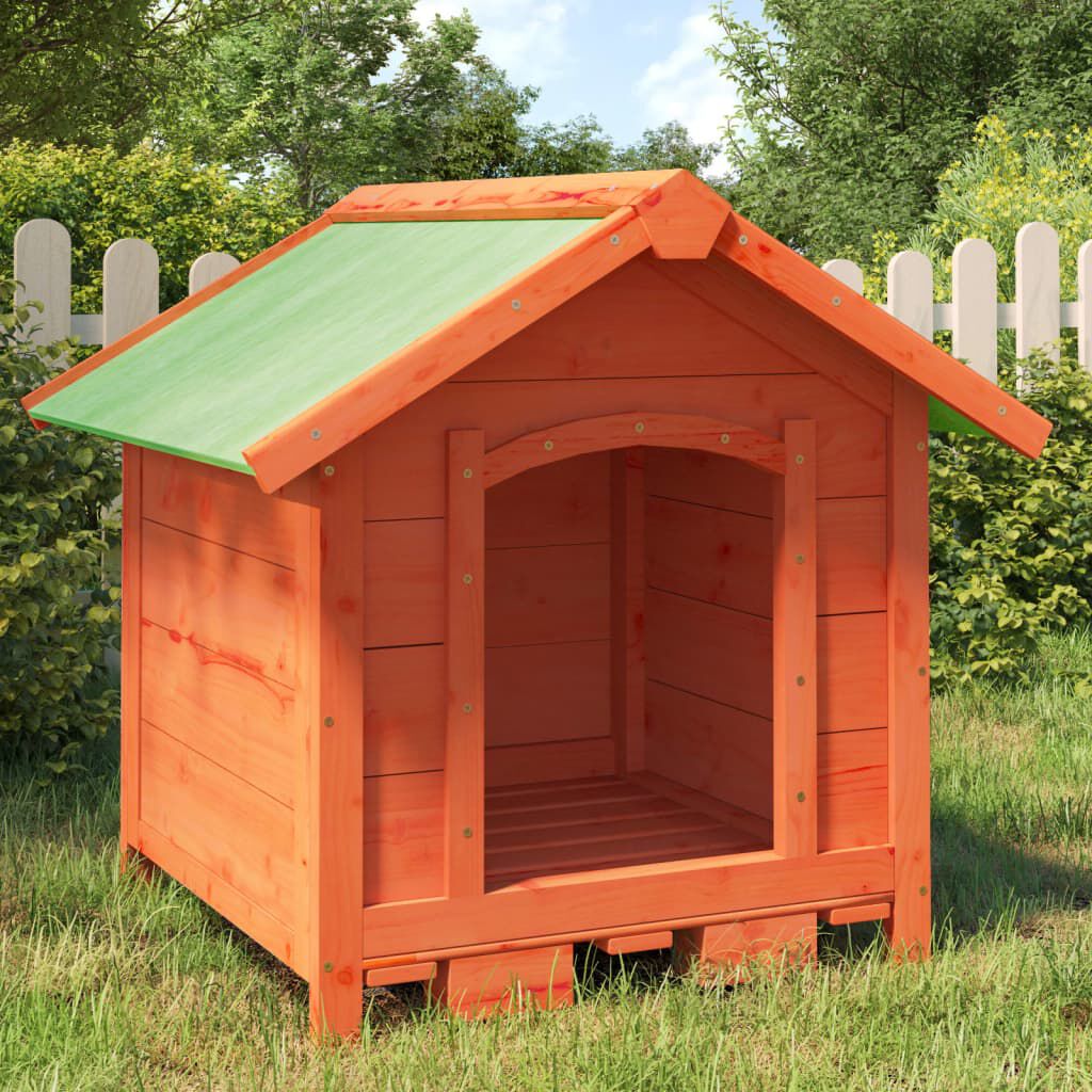 vidaXL Chenil marron 65x65x61,5 cm bois de pin solide