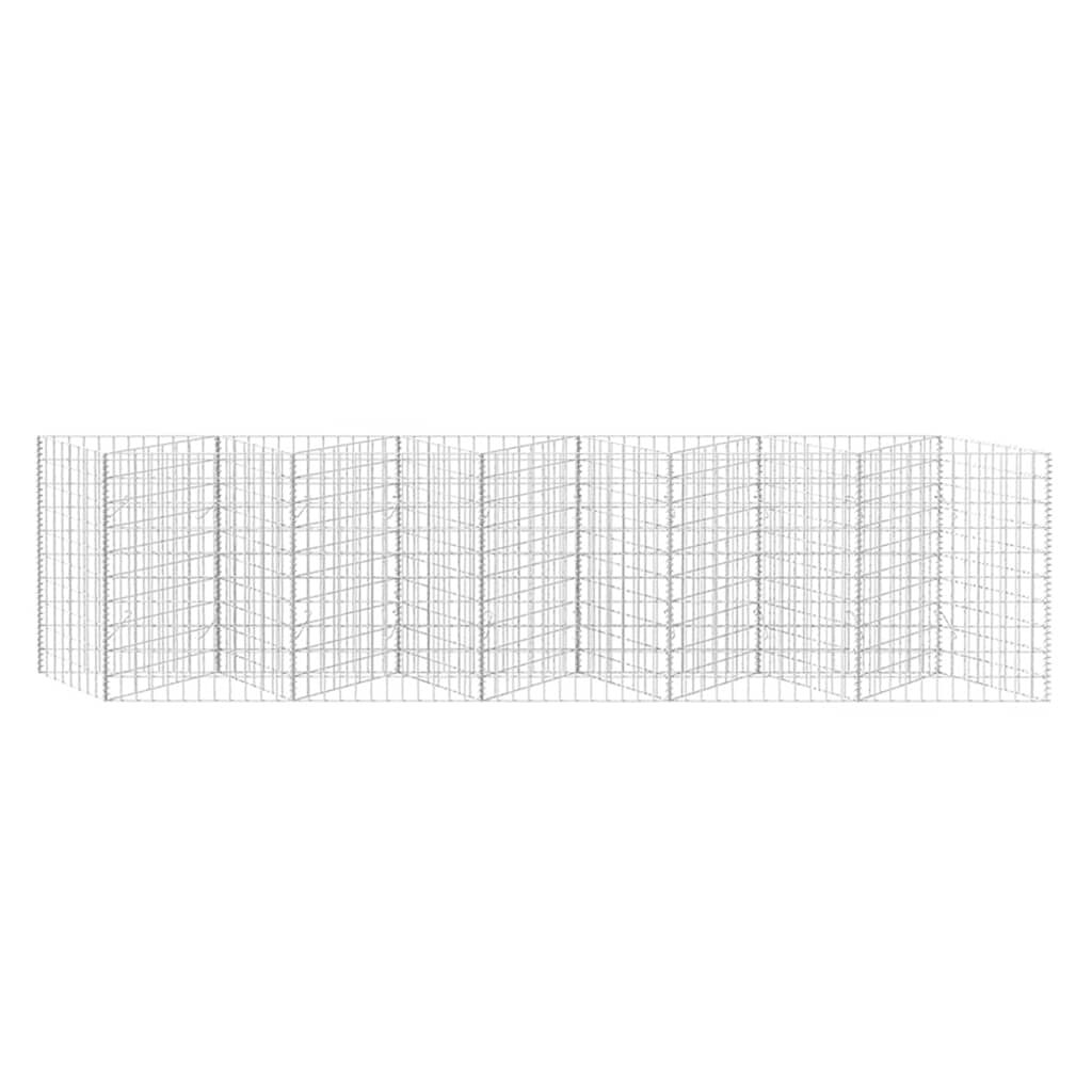 vidaXL Panier de gabion Acier galvanisé 300x30x100 cm