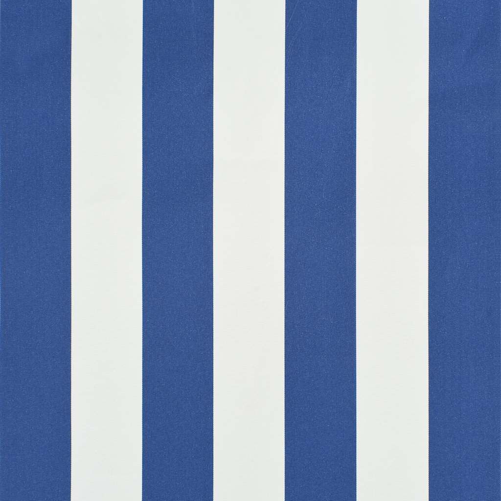 vidaXL Auvent rétractable 150x150 cm Bleu et blanc