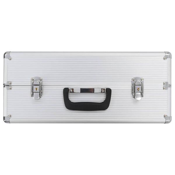 vidaXL Boîte à outils 47 x 36 x 20 cm Argenté Aluminium